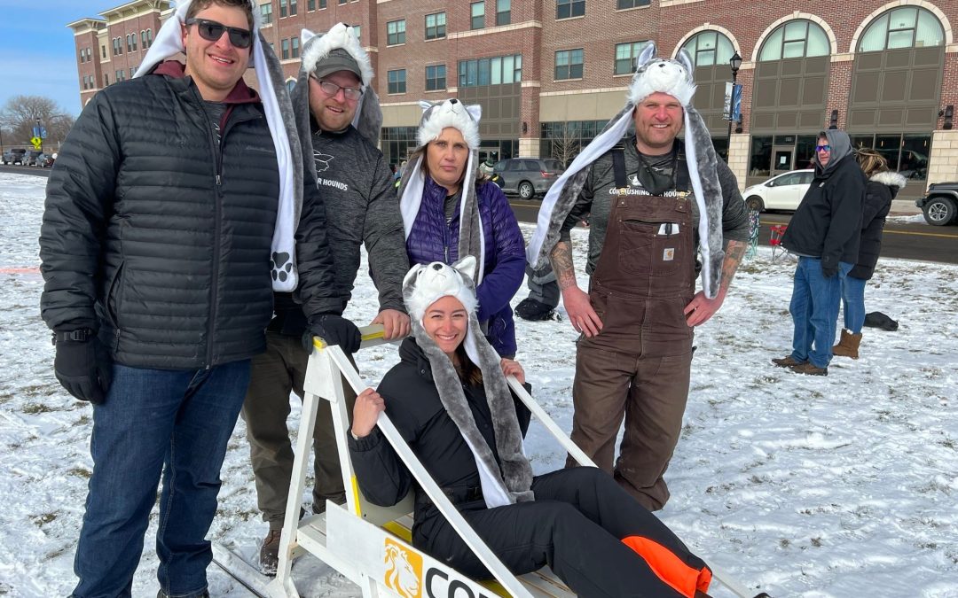 Human Dogsledding event raises money for Helping Hounds Dog Rescue